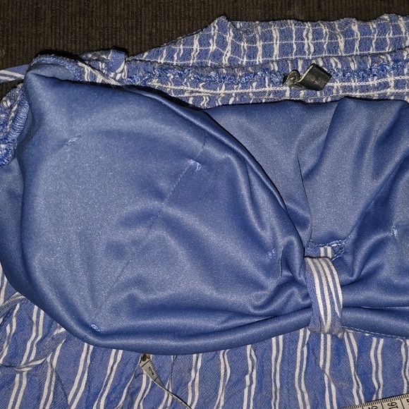 Blue and White Striped Romper LILY ROSE - Picture 7 of 7